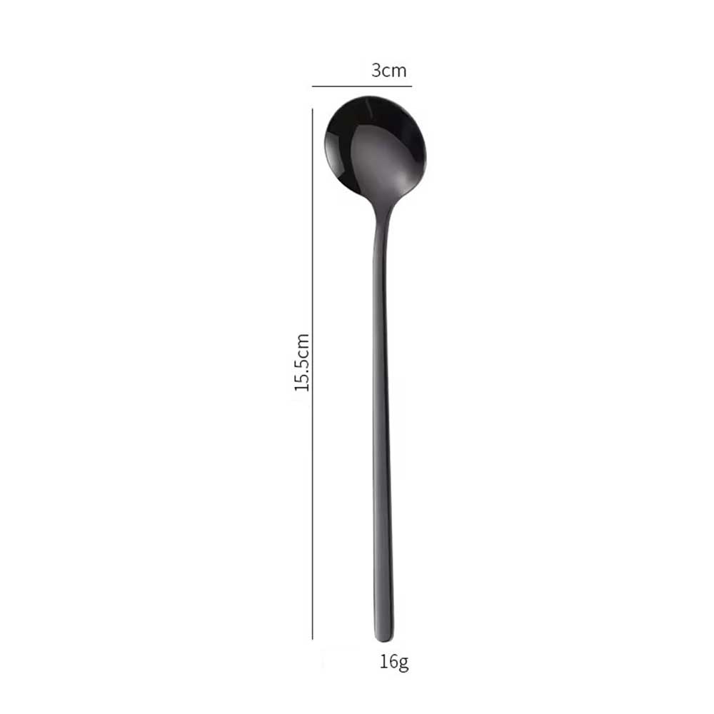 Stainless Steel Long Handle Coffee & Dessert Spoon Set