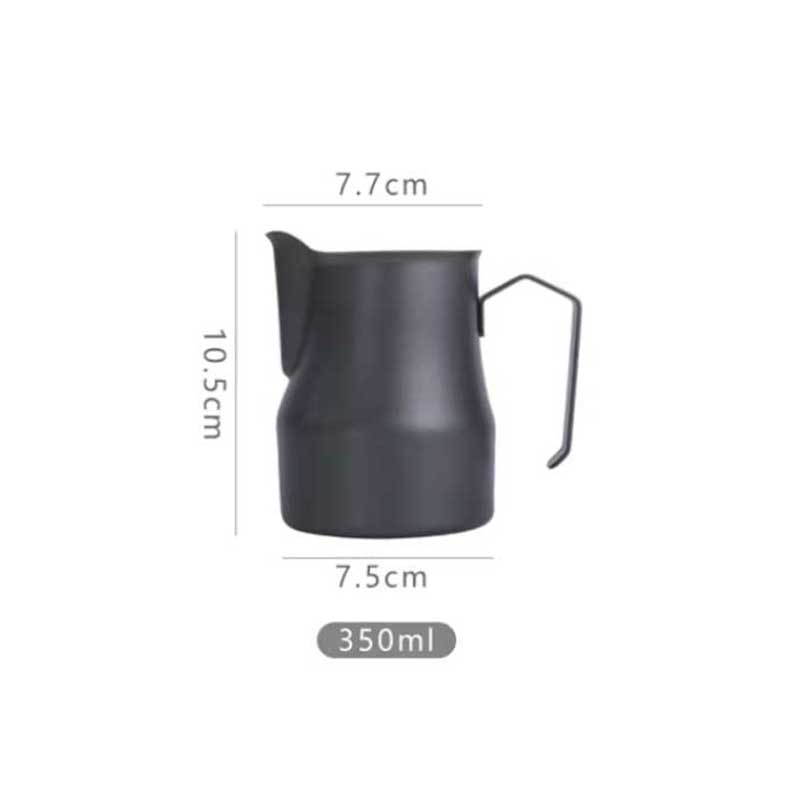 Luxury Stainless Steel 350ml Milk Frothing Pitcher for Espresso, Latte & Coffee – Polished Barista Tool