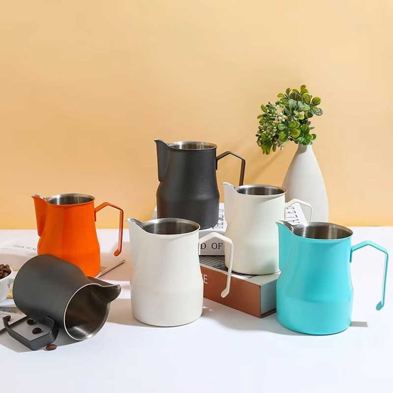 Luxury Stainless Steel 350ml Milk Frothing Pitcher for Espresso, Latte & Coffee – Polished Barista Tool