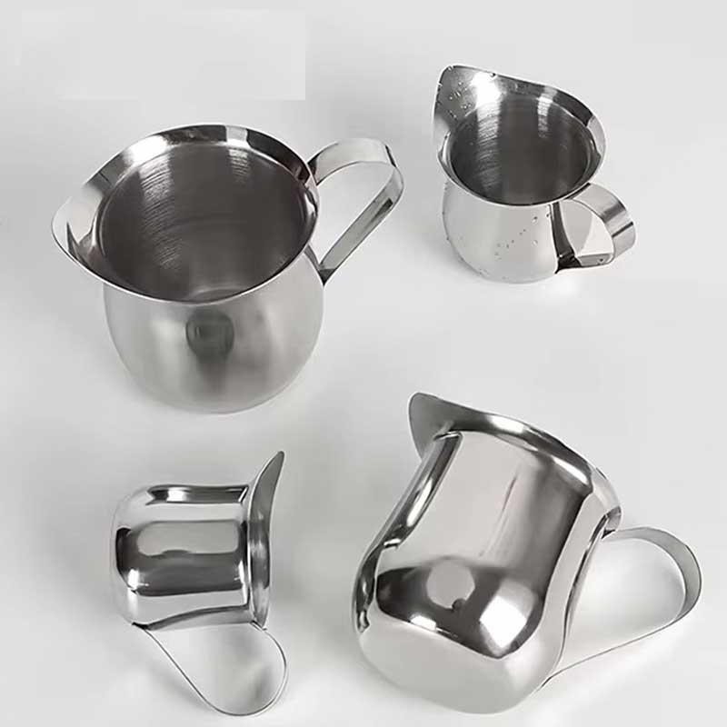 Stainless Steel Milk Pitcher 240ml – Precision Spout for Latte Art