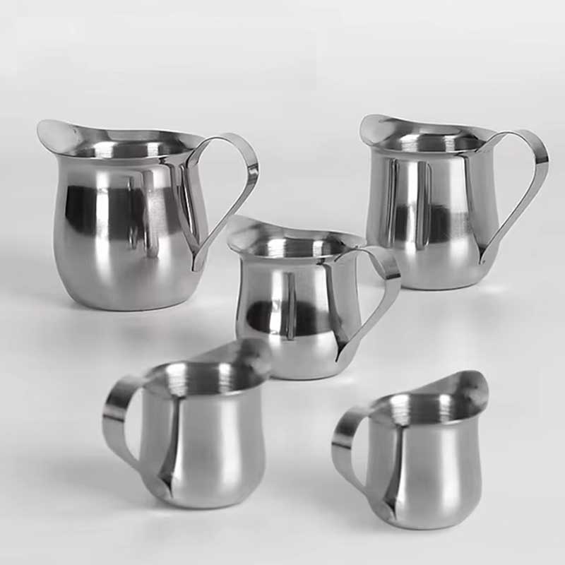 Stainless Steel Milk Pitcher 240ml – Precision Spout for Latte Art