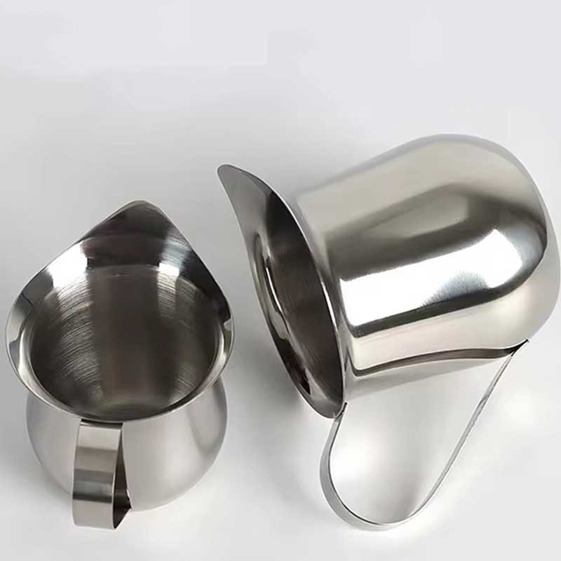 Stainless Steel Milk Pitcher 240ml – Precision Spout for Latte Art