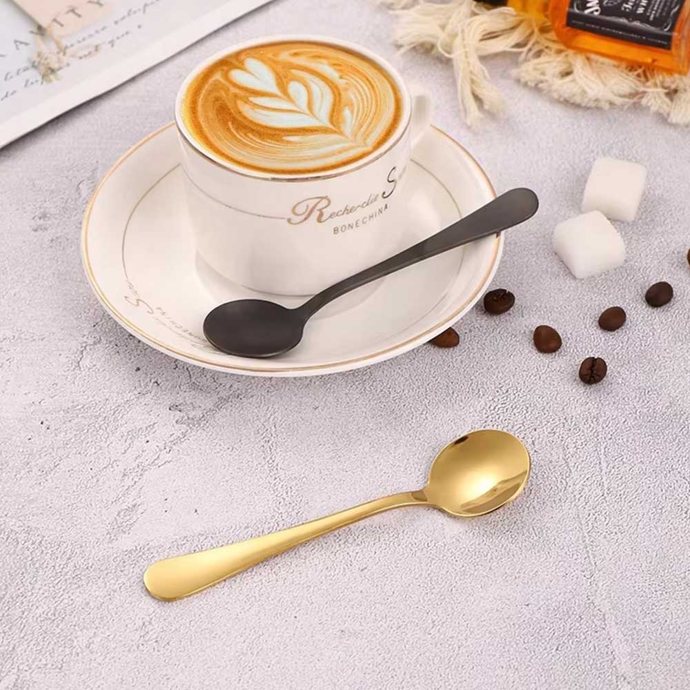 Matte Black Stainless Steel Spoon for Tea & Coffee