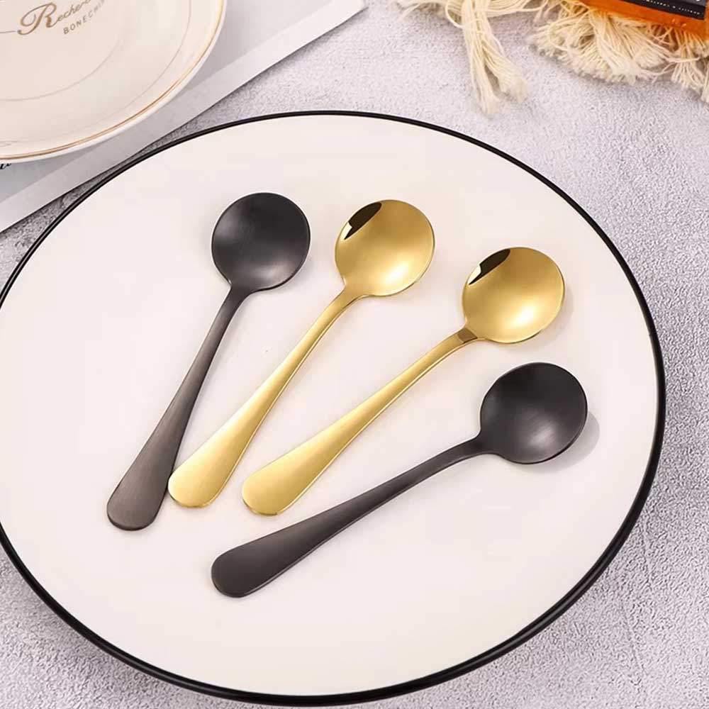 Matte Black Stainless Steel Spoon for Tea & Coffee