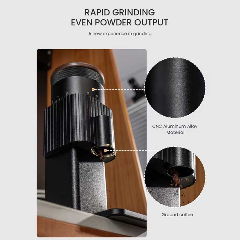 Premium USB-C Portable Electric Coffee Grinder | Six-Star 420 Stainless Steel Burr