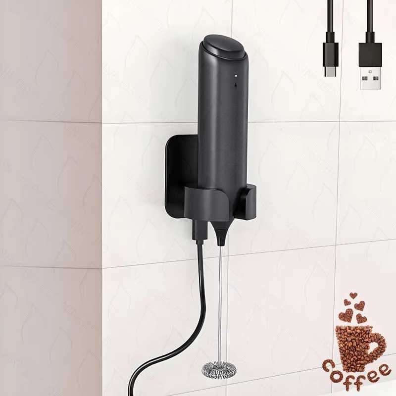 USB Rechargeable Milk Frother – Handheld with Detachable Whisk