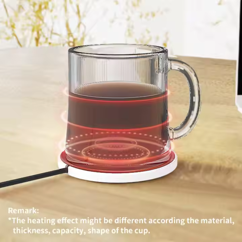 USB Cup Warmer – Portable Mug Heating Coaster to Keep Coffee and Tea Warm