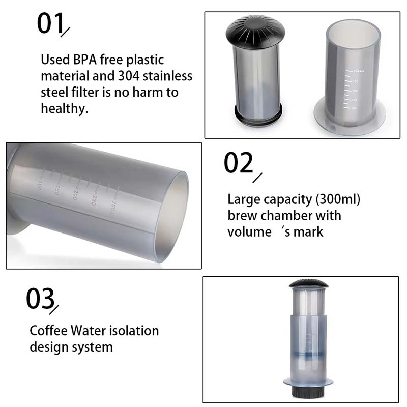 Universal Plastic French Coffee Filter – Large Coffee Maker Accessory for Daily Brewing