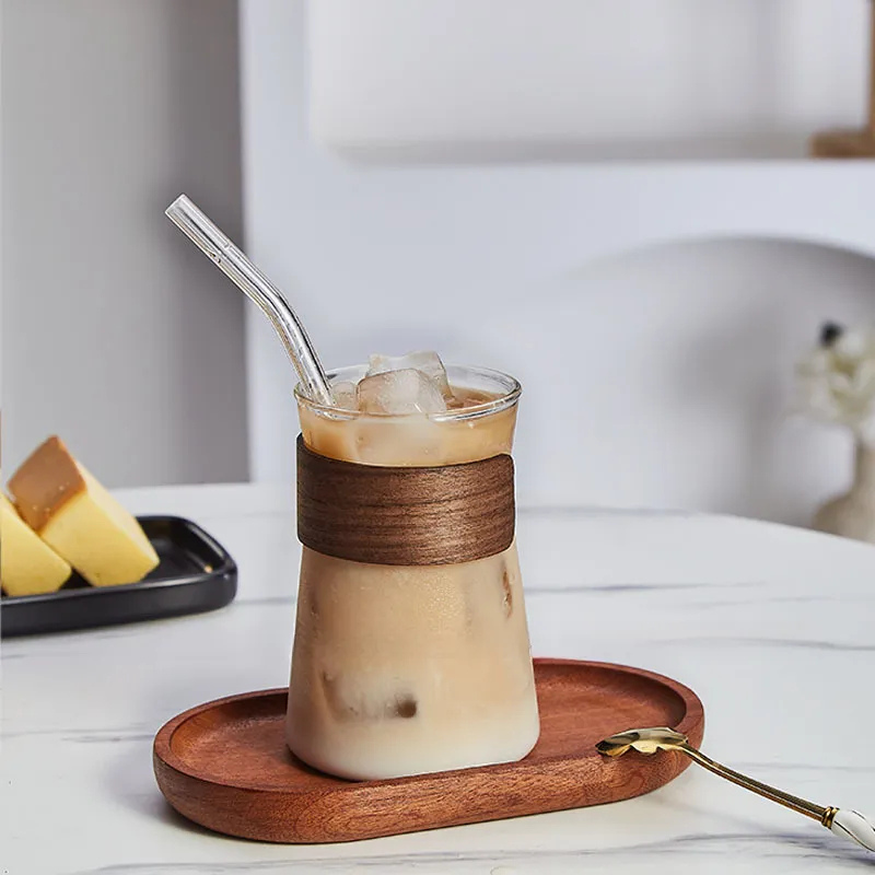 Versatile 380ml Glass Mug – Ideal for Cappuccino, Latte, Cocoa, and Hot or Cold Drinks