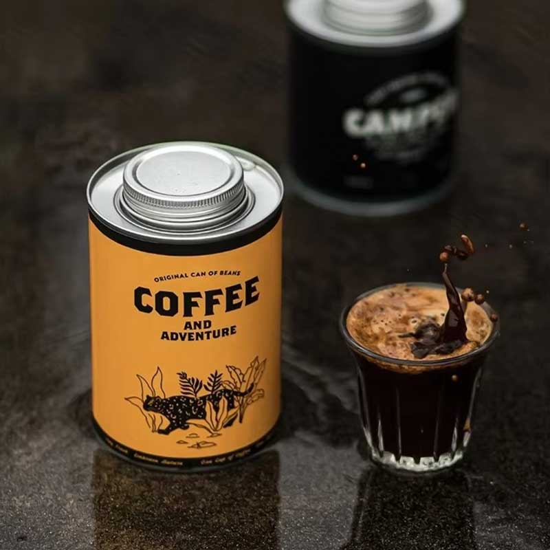 Vintage Tin Coffee Canister – Airtight Storage 200g