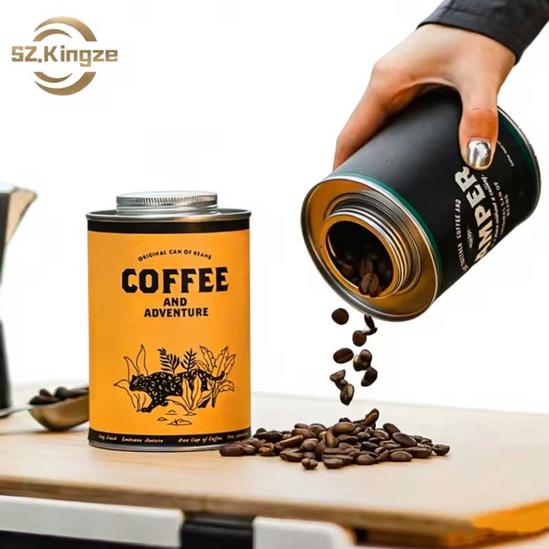 Vintage Tin Coffee Canister – Airtight Storage 200g