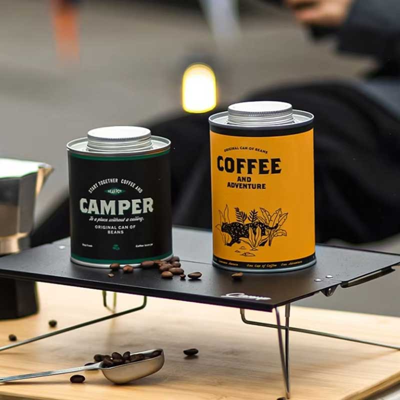 Vintage Tin Coffee Canister – Airtight Storage 200g