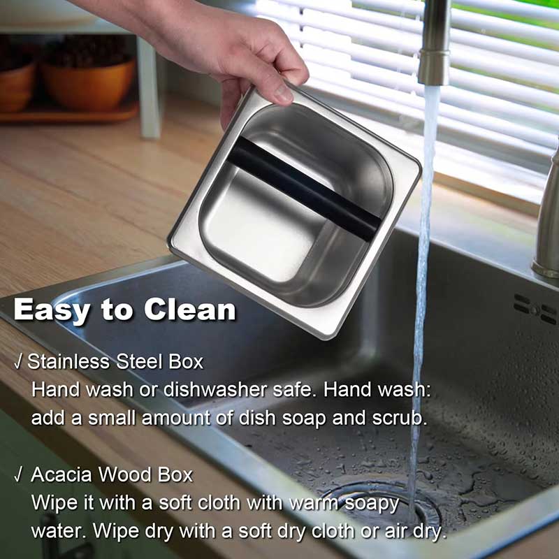 Walnut Wood Espresso Knock Box