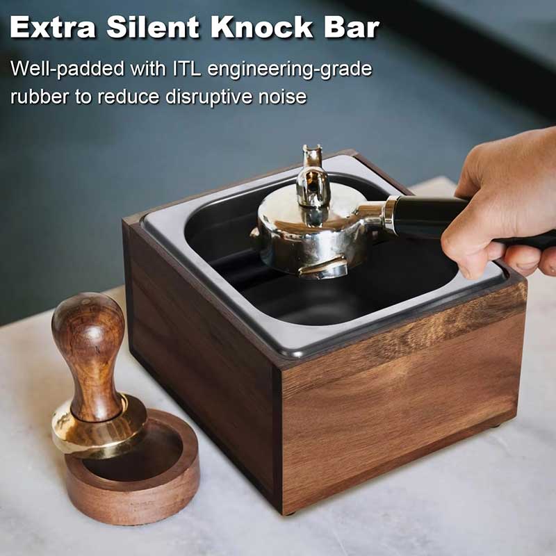Walnut Wood Espresso Knock Box