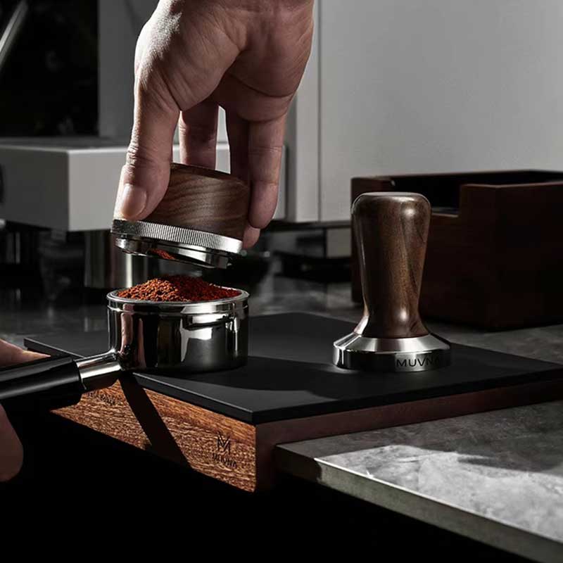 Muvna Walnut Wood Espresso Tamping Mat