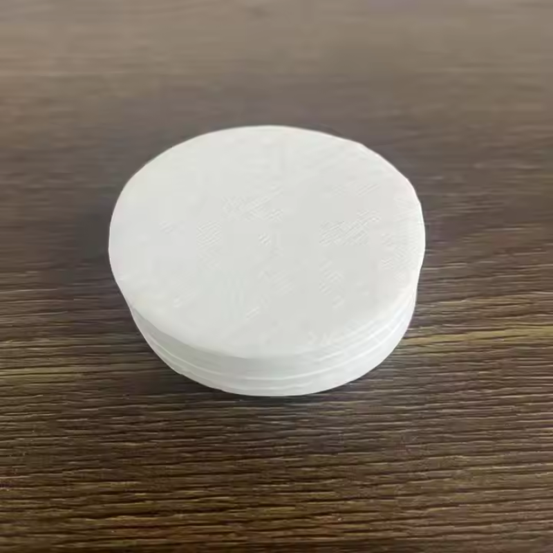 White Espresso Filter Paper – 51mm High-Durability Fiber for Barista Brewing