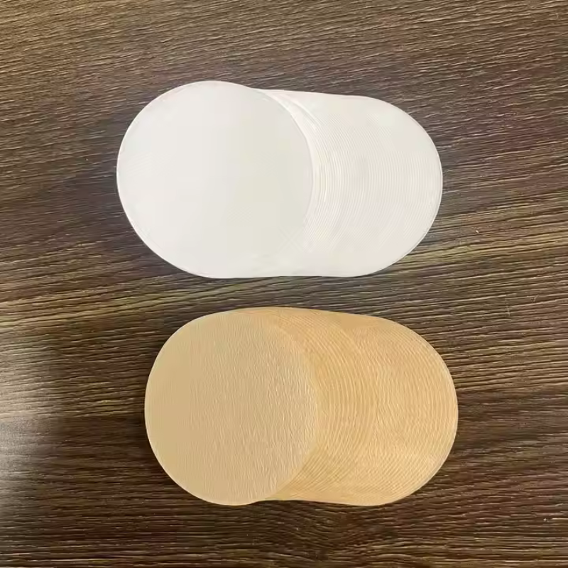 White Espresso Filter Paper – 51mm High-Durability Fiber for Barista Brewing
