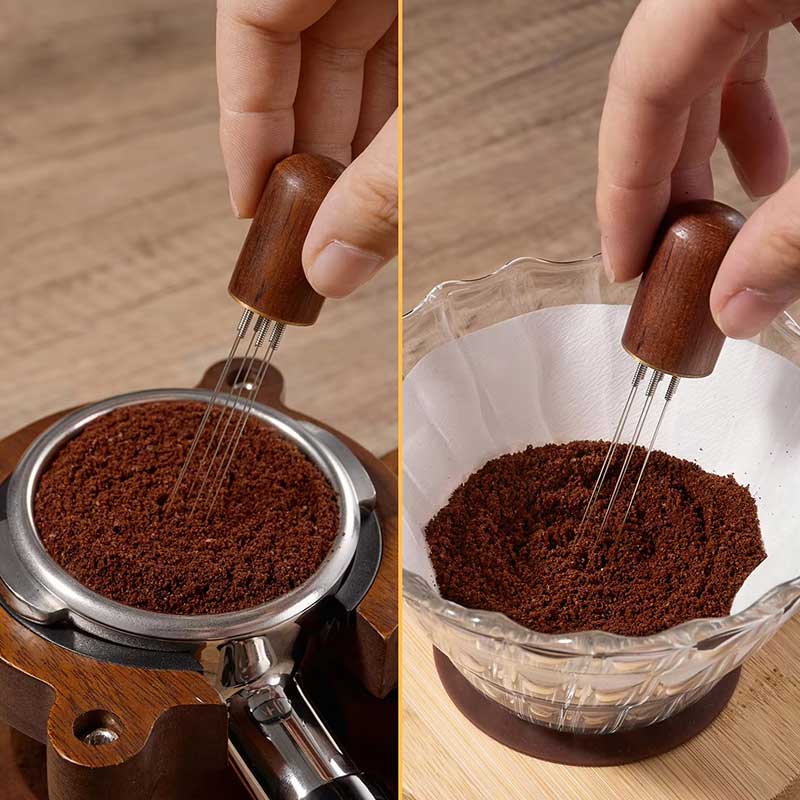 Wooden Handle WDT Espresso Distribution Tool