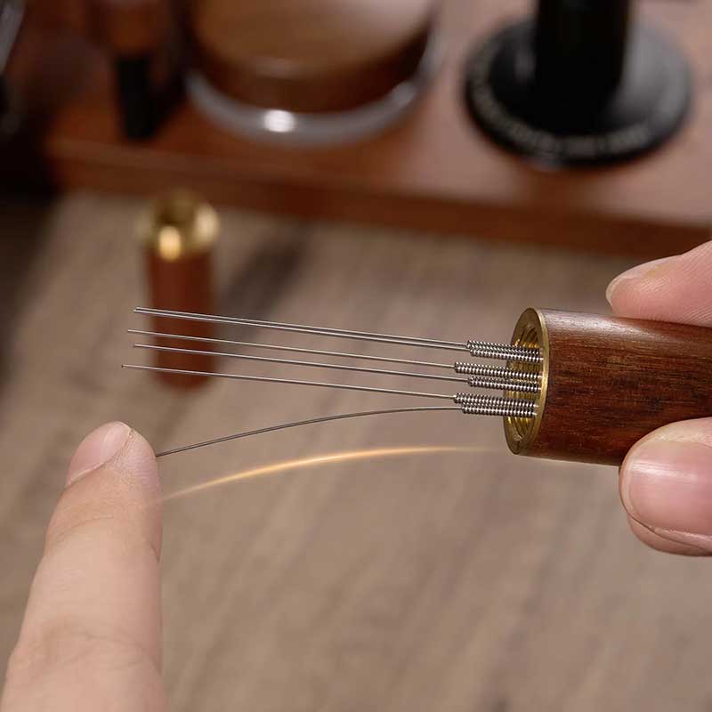 Wooden Handle WDT Espresso Distribution Tool