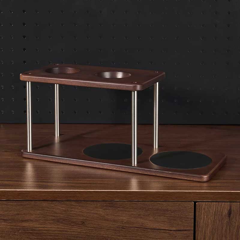 Wooden Pour Over Coffee Dripper Stand and Coffee Station Shelf