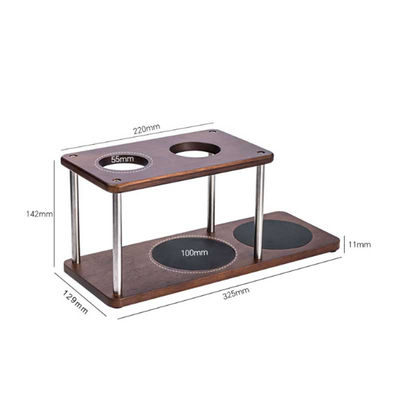 Wooden Pour Over Coffee Dripper Stand and Coffee Station Shelf