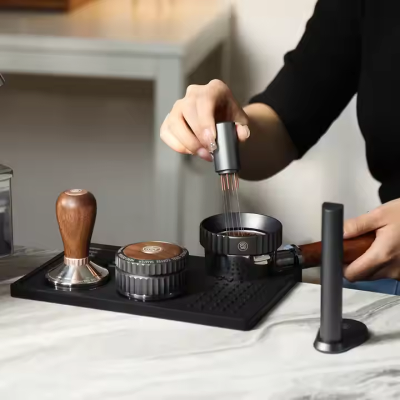 ZeroHero Thunder Espresso Stirrer – 6-Pin WDT Distribution Tool for Precise Coffee Extraction