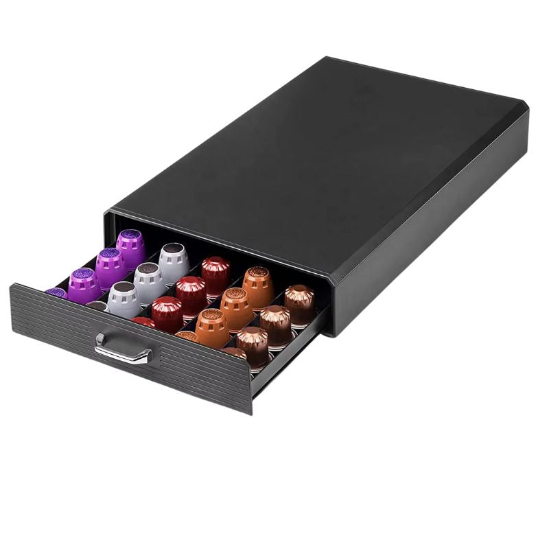 Coffee Capsules/Pods Holder Drawer – Kitchen Organizer for Coffee Capsules Storage-Black