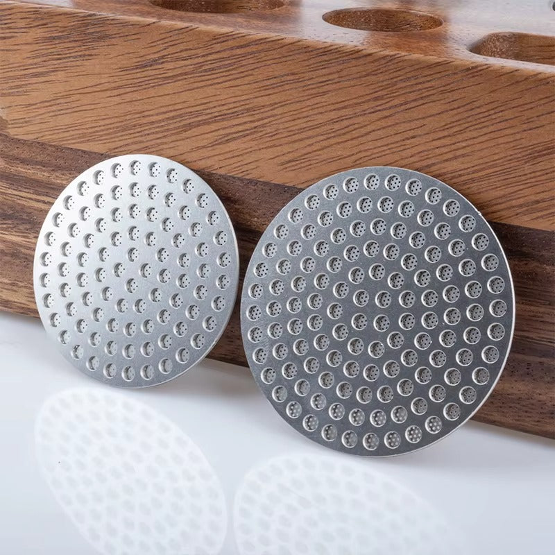 Reusable 58mm Double-Layer 304 Stainless Steel Espresso Portafilter Puck Screen – Barista Coffee Extraction Filter