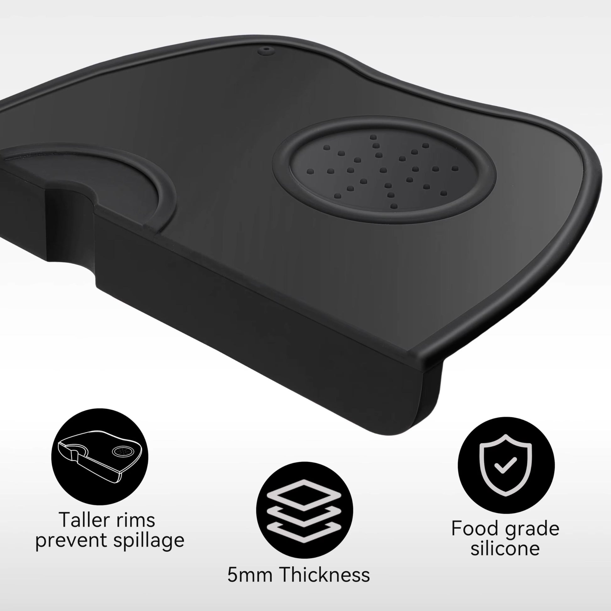 Silicone Coffee Tamper Mat – Anti-Skid Espresso Corner Pad for 51mm, 54mm, 58mm Tampers Coffee&Co