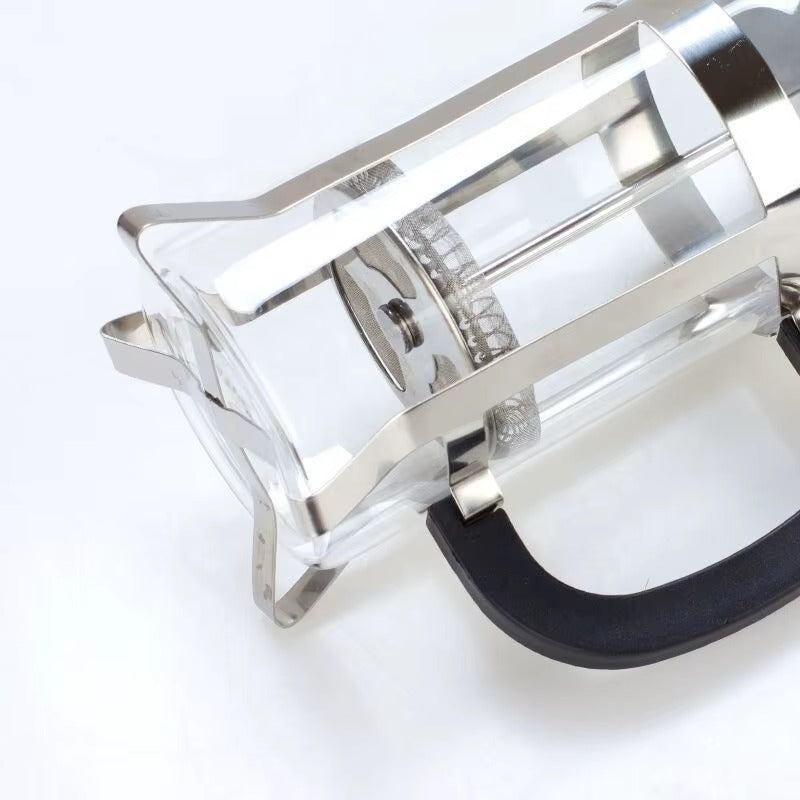 Premium Borosilicate Glass French Press Coffee Maker – Stainless Steel Filter | 350ml & 600ml