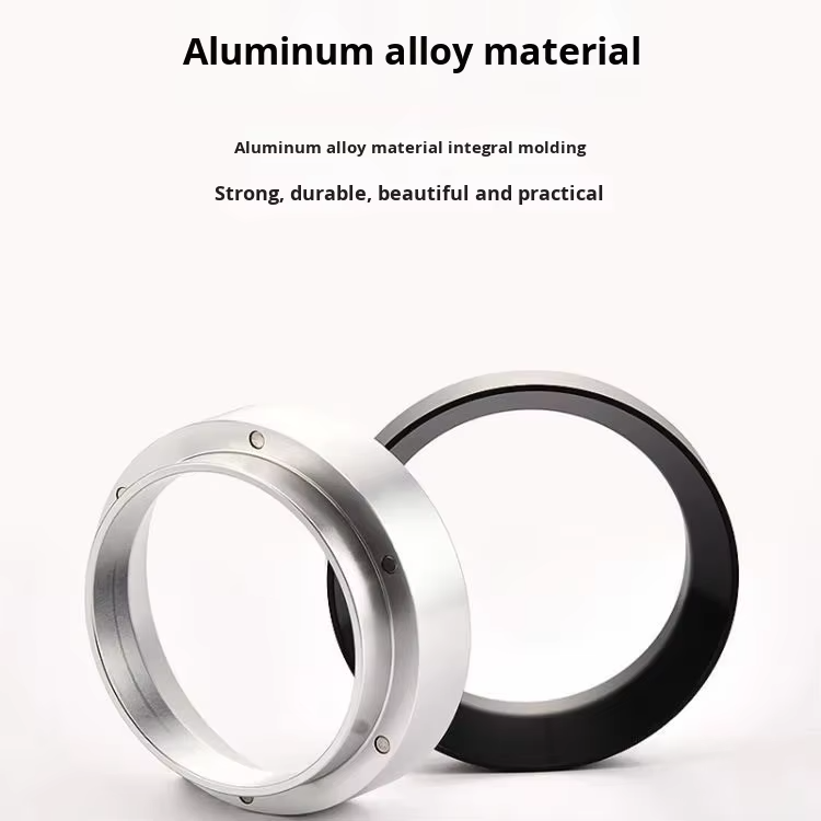 58mm Espresso Dosing Ring – Black Magnetic Portafilter Funnel | Mess-Free Coffee Dosing Tool