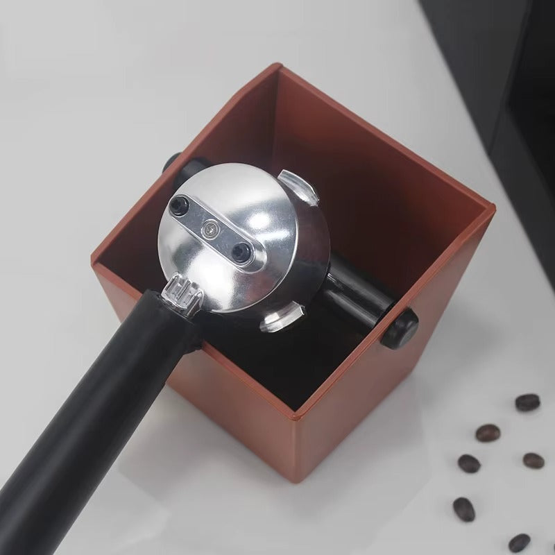 Mini Espresso Knock Box 800ml – Compact Coffee Puck Bin with Bar | Barista Waste Container