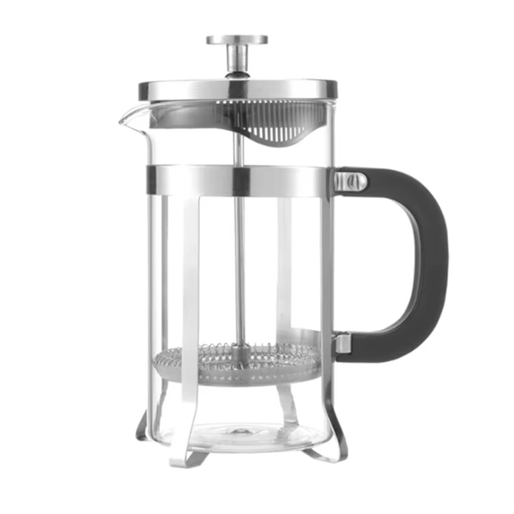 Premium Borosilicate Glass French Press Coffee Maker – Stainless Steel Filter | 350ml & 600ml