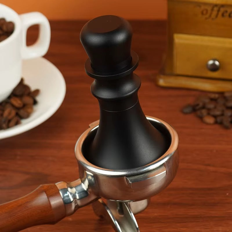 2-in-1 Chess-Style 58mm Espresso Tamper & Needle Distributor