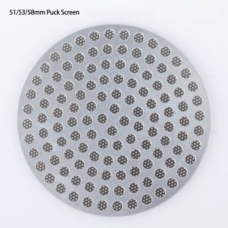 Reusable 58mm Double-Layer 304 Stainless Steel Espresso Portafilter Puck Screen – Barista Coffee Extraction Filter