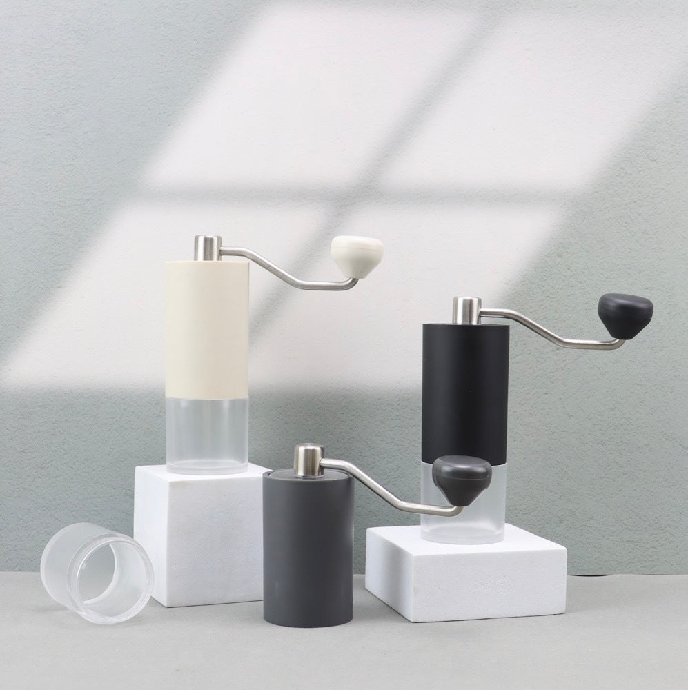 Manual Coffee Grinder with Ceramic Burr – Portable Hand Coffee Grinder