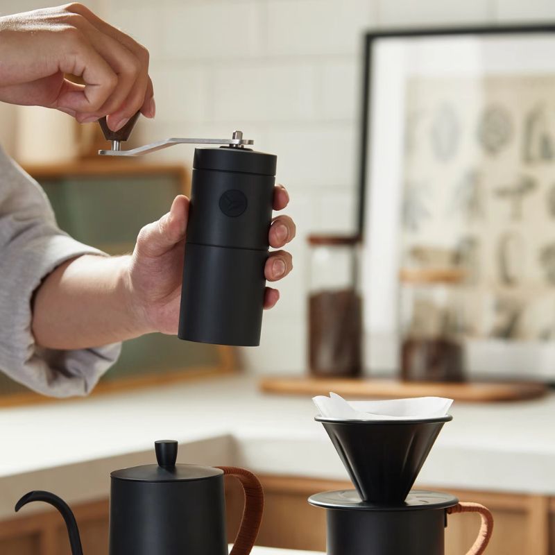 Premium Stainless Steel Portable Pour Over Coffee Complete Set - Premium Bag for Camping & Travel