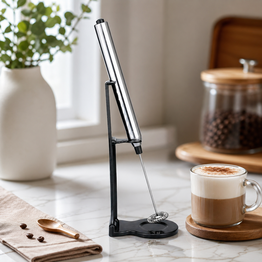 Handheld Milk Frother – Battery Powered for Coffee & Latte